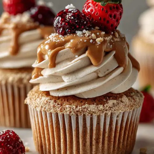 Peanut Butter & Jelly Cupcakes
