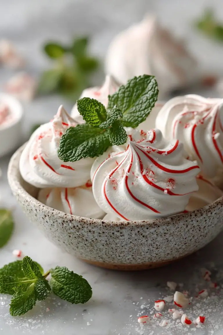 Peppermint Meringue Cookies Recipe