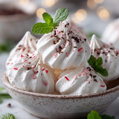 Peppermint Meringue Cookies Recipe