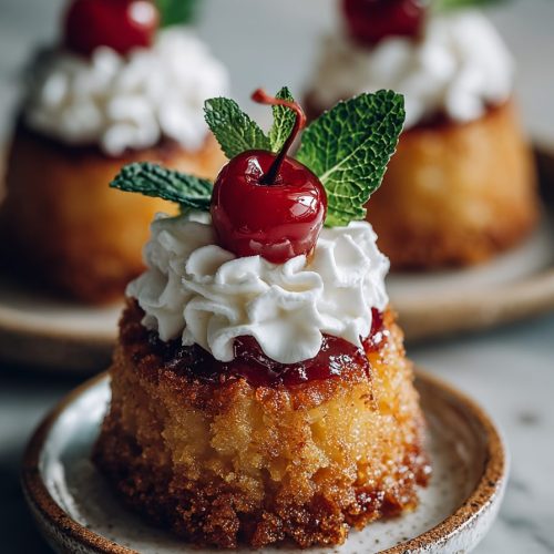 Pineapple Upside-Down Cake Bites