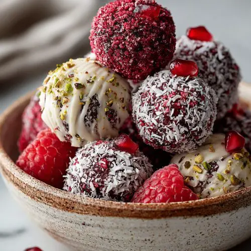 Raspberry Bliss Balls Recipe