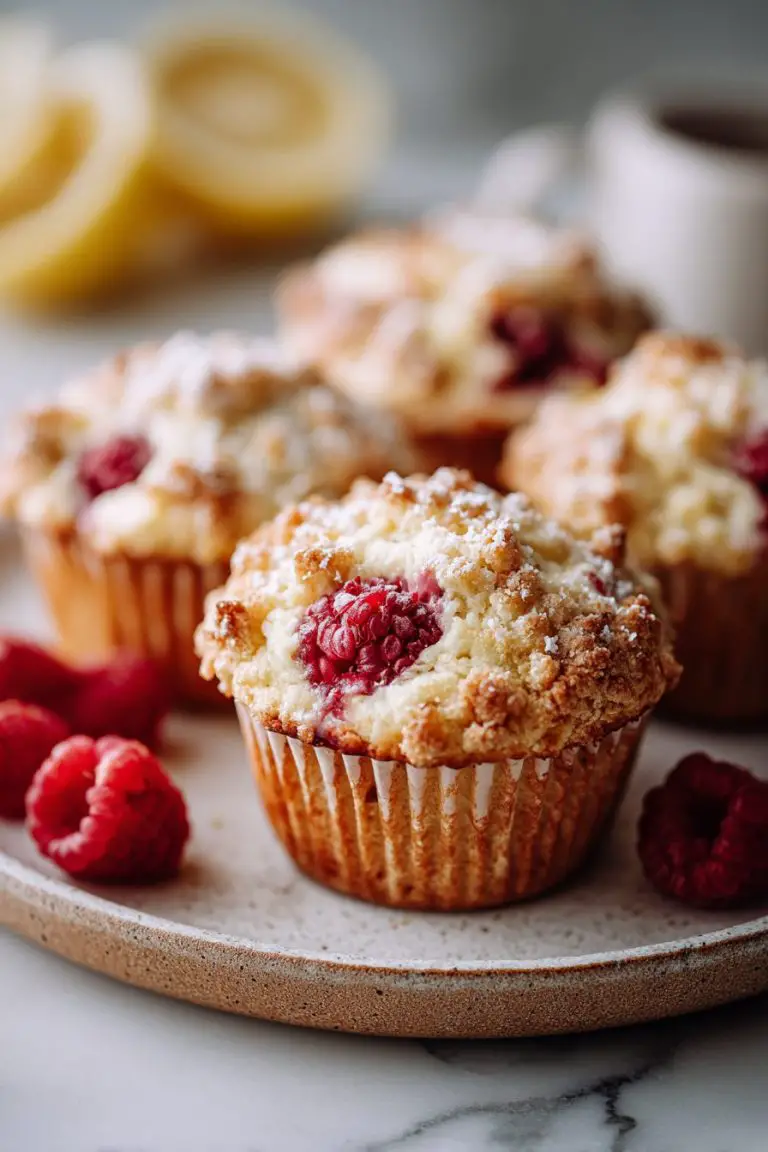 Raspberry Cream Cheese Muffins with Citrus Twist