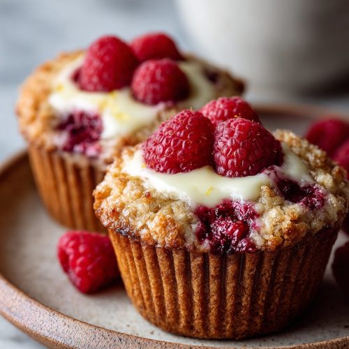 Raspberry Cream Cheese Muffins with Citrus Twist