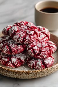 Raspberry Crinkle Cookies Recipe