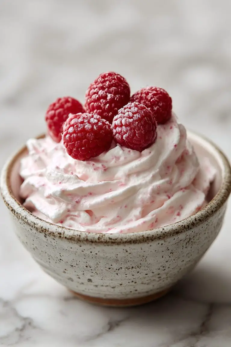 Raspberry Whipped Cream Delight
