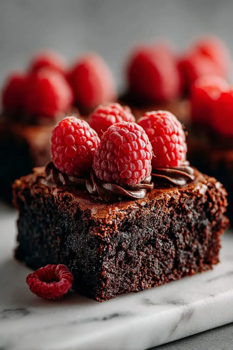 Rich Raspberry Brownies