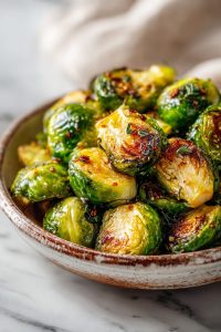 Roasted Honey Dijon Brussels Sprouts