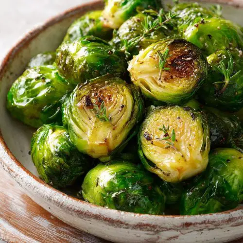 Roasted Honey Dijon Brussels Sprouts