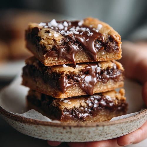Salted Caramel Chocolate Chip Cookie Bars