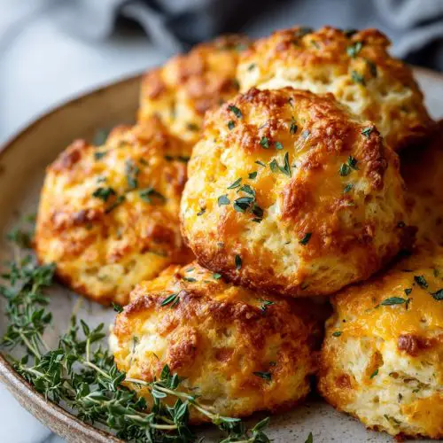 Savory Sausage Cheddar Biscuits
