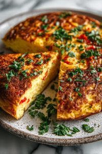 Spaghetti Frittata Delight