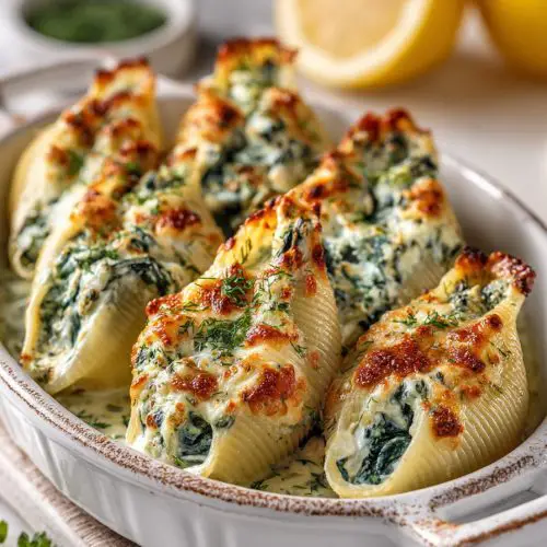 Spinach and Cheese Stuffed Shells