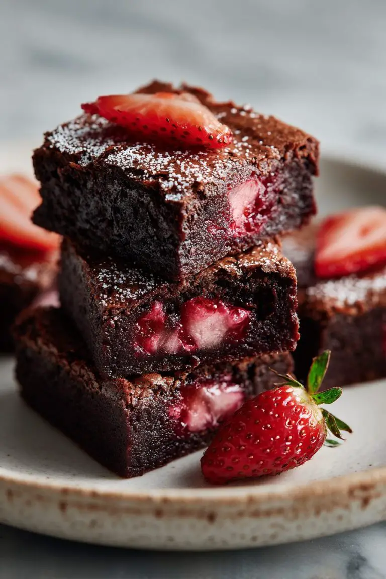 Strawberry Brownies Recipe