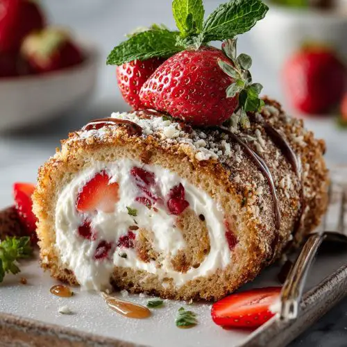 Strawberry Cream Cheese Roll-Ups