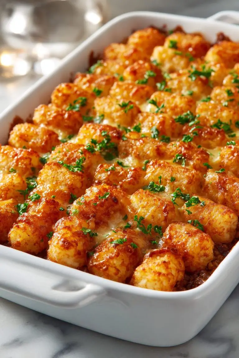 Tater Tot Cowboy Casserole Delight