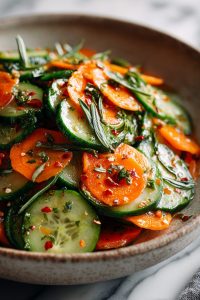 Zesty Cucumber Carrot Salad