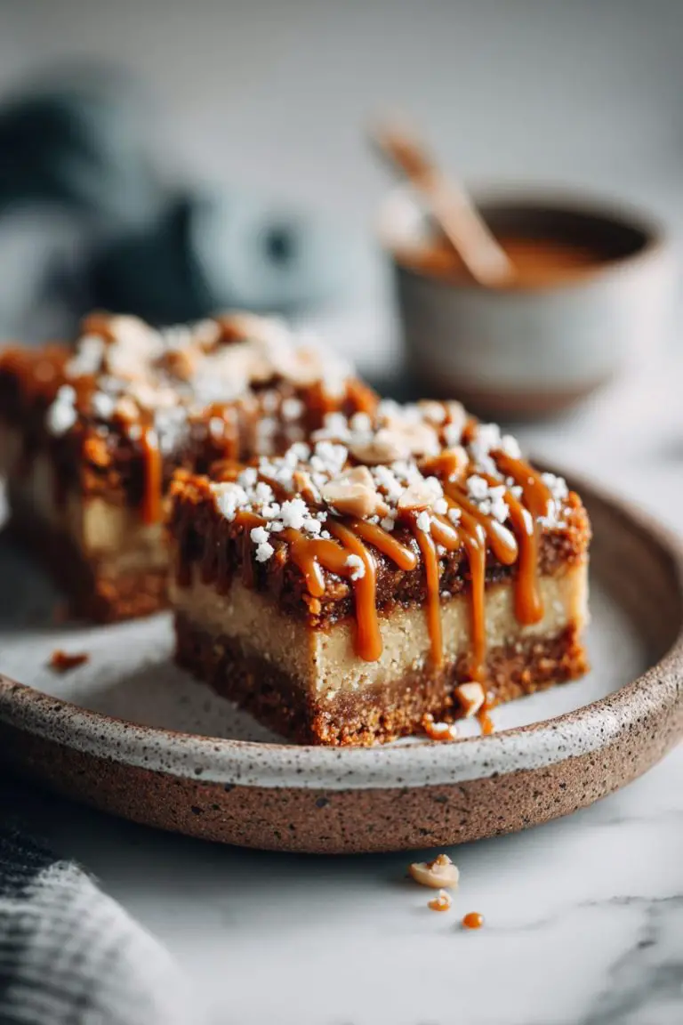 Apple Pie Bars with Peanut Butter Caramel
