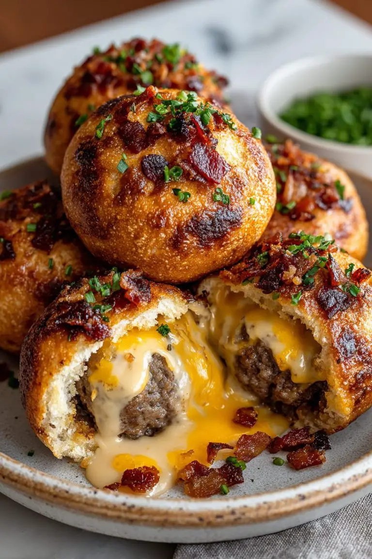 Bacon Cheeseburger Bombs Recipe