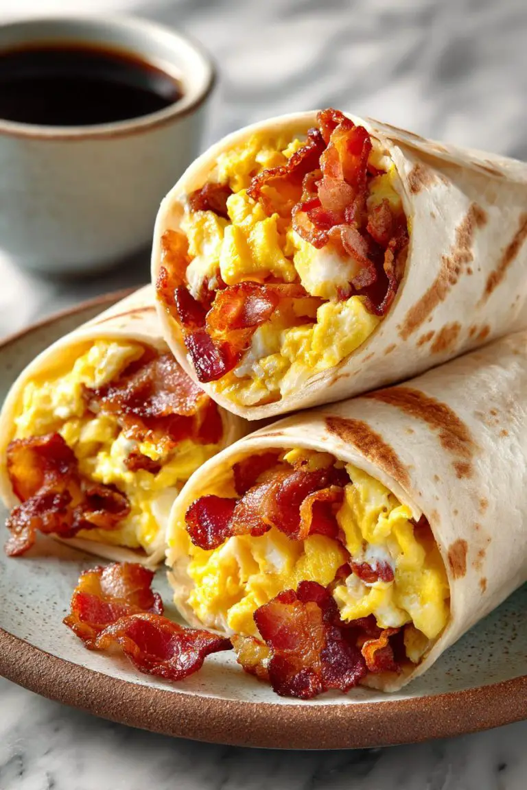Bacon and Egg Breakfast Wraps