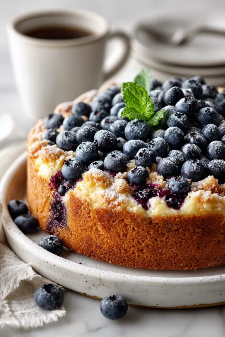 Blueberry Buckle Coffee Cake Recipe