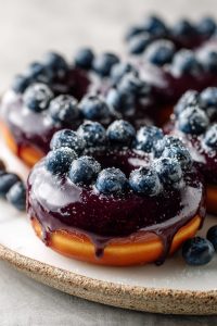 Blueberry Glaze Donuts