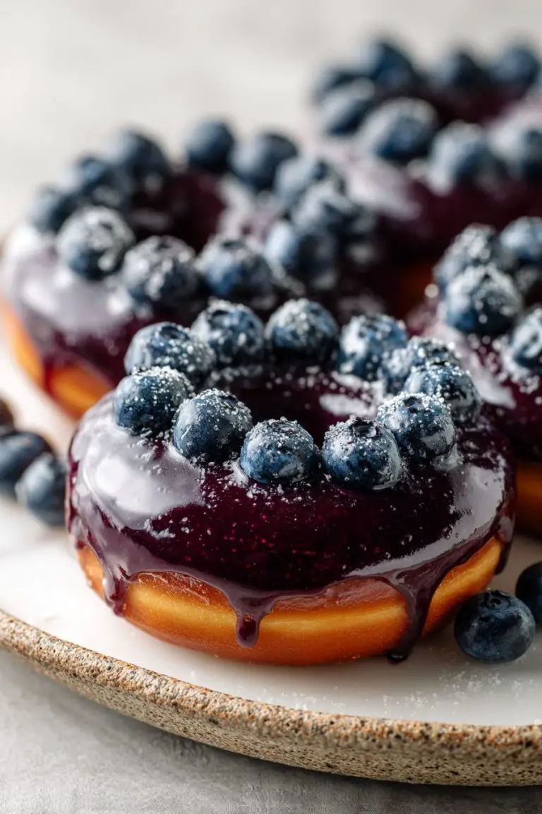 Blueberry Glaze Donuts