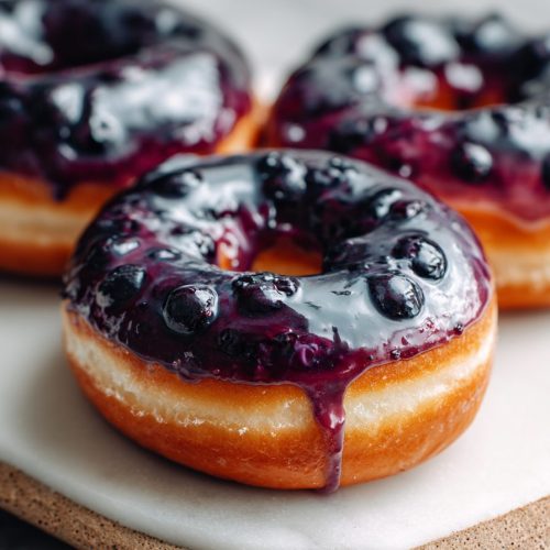 Blueberry Glaze Donuts