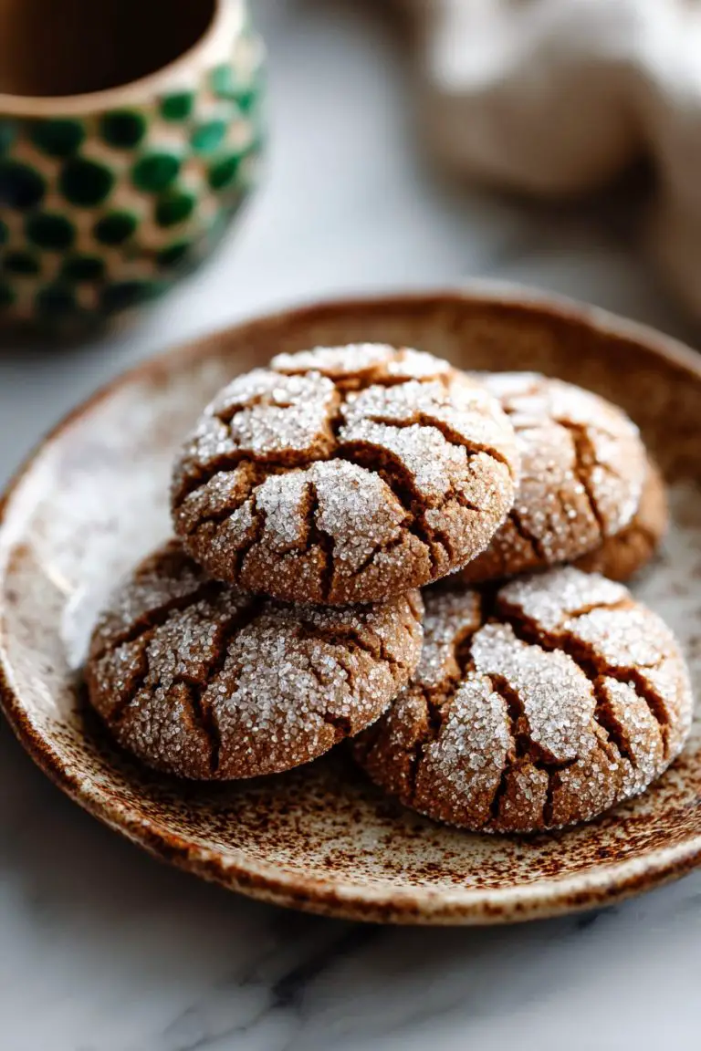 Brown Butter Cinnamon Crinkle Cookies