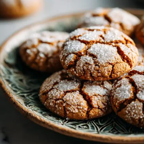 Brown Butter Cinnamon Crinkle Cookies