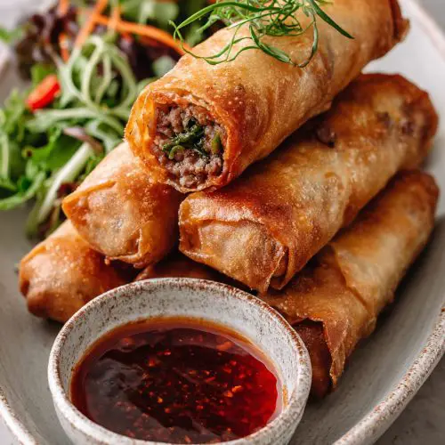 Cheeseburger Spring Rolls Recipe