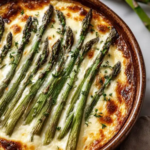 Cheesy Asparagus Casserole Delight