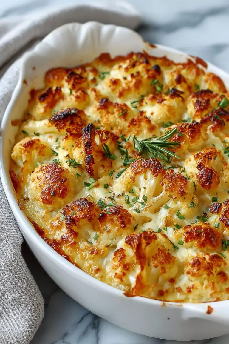 Cheesy Cauliflower Alfredo Bake Recipe