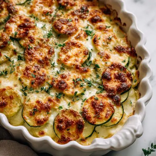 Cheesy Squash Zucchini Casserole Recipe