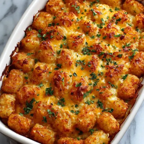 Cheesy Tater Tot Casserole Recipe
