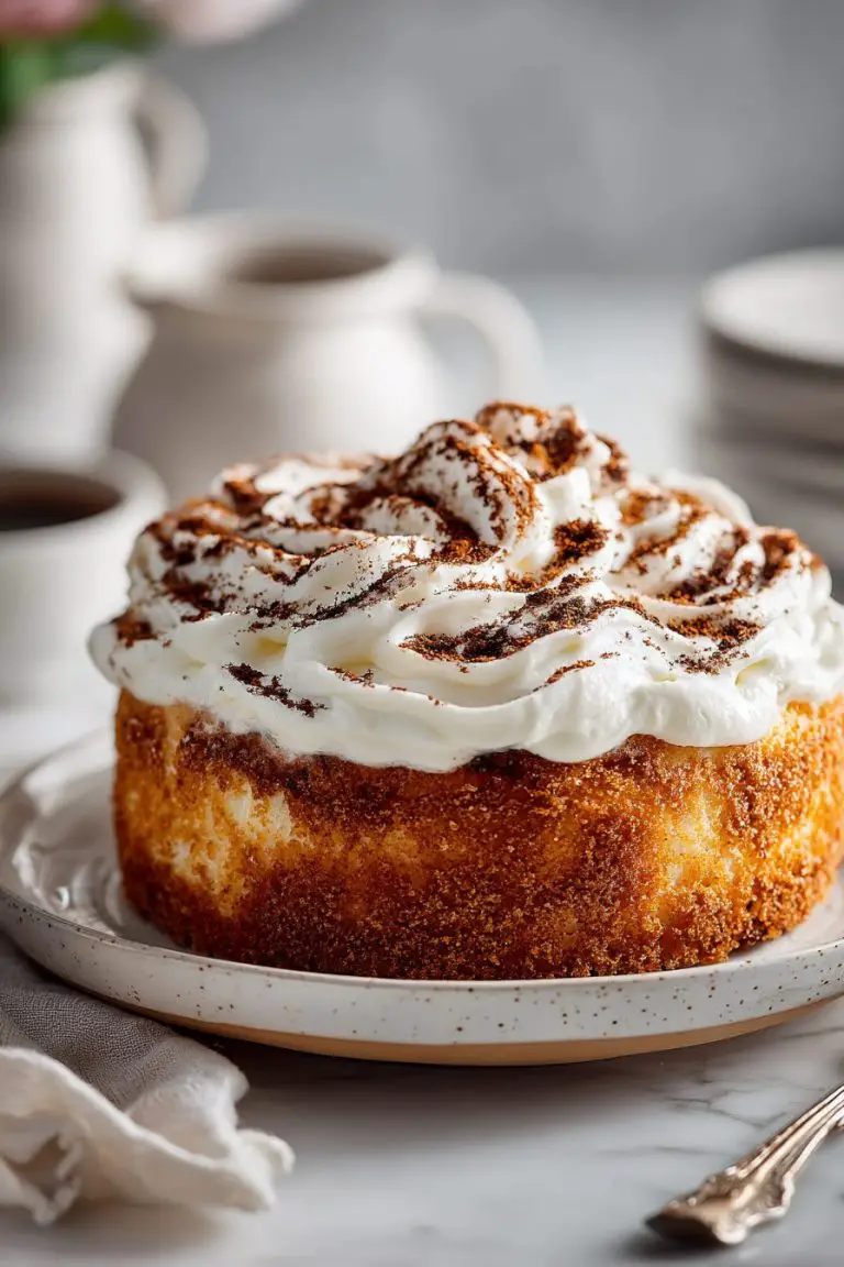 Cinnamon Roll Poke Cake Delight