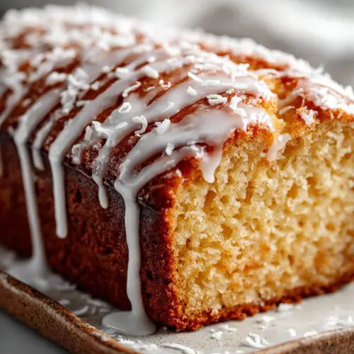 Coconut Bread with Glaze Recipe