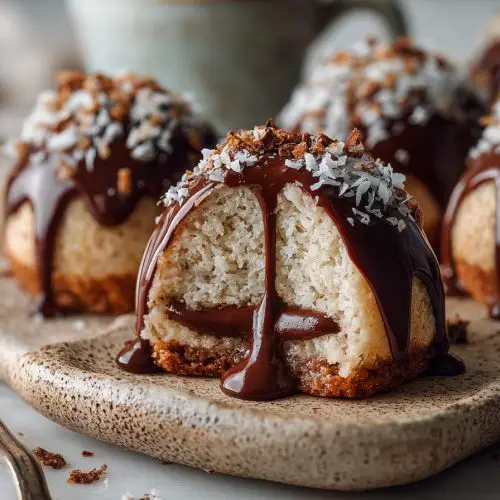 Coconut Chocolate Dome Delight