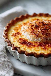 Coconut Custard Pie Delight