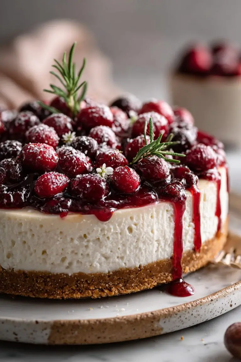 Cranberry Cheesecake Delight for the Holidays