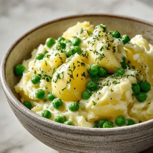 Creamed Potatoes and Peas Recipe