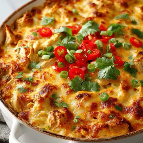 Creamy Chicken Fajita Casserole Recipe