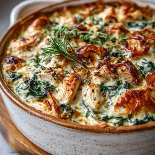 Creamy Chicken and Spinach Casserole Recipe