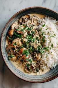 Creamy Mushroom Stroganoff Delight