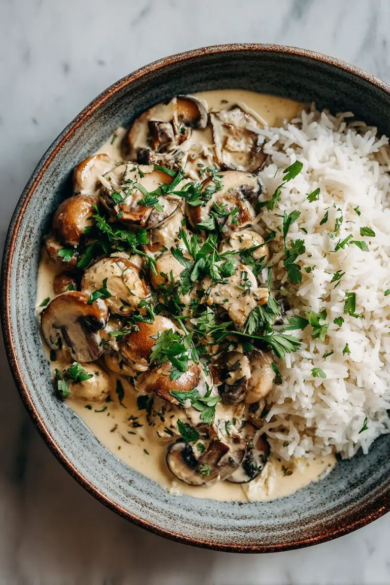 Creamy Mushroom Stroganoff Delight