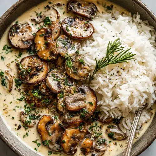 Creamy Mushroom Stroganoff Delight