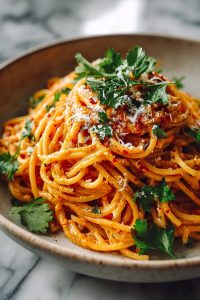 Creamy Tomato Garlic Pasta Recipe