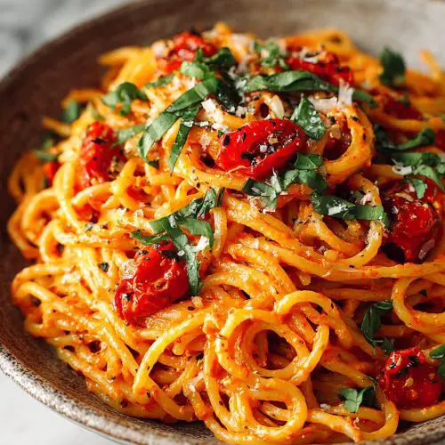 Creamy Tomato Garlic Pasta Recipe
