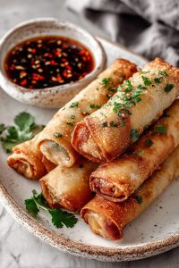 Crispy Sriracha Spring Rolls
