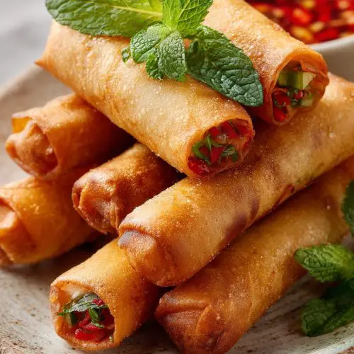 Crispy Sriracha Spring Rolls
