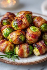 Easy Air Fryer Bacon-Wrapped Brussels Sprouts